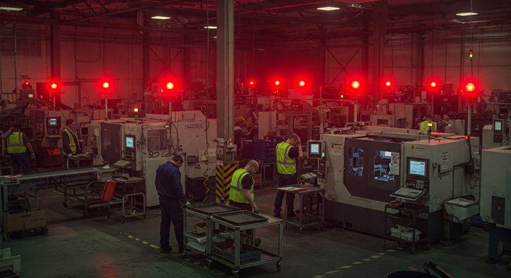 Produktion durch ungeplanten Stillstand unterbrochen