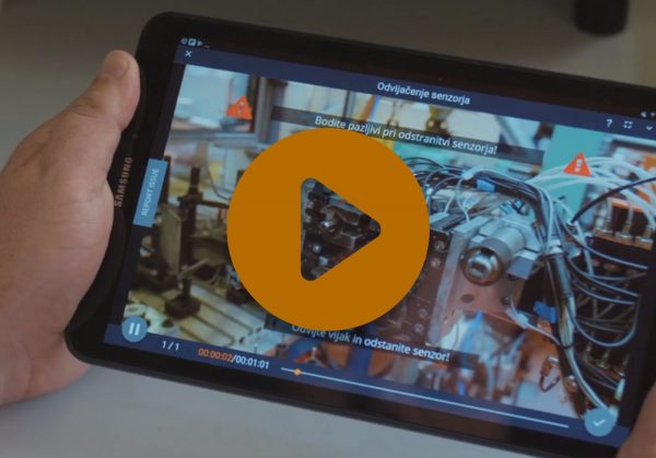 A video showing REWO on a tablet