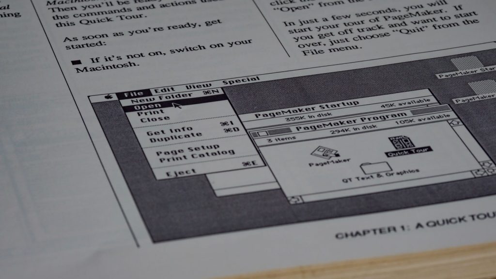 Paper-based work instruction example